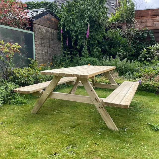 Set van 6 KING® picknicktafels 180 cm – foto 7