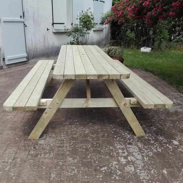 Set van 6 ROYAL KING® picknicktafels 200 cm – foto 2