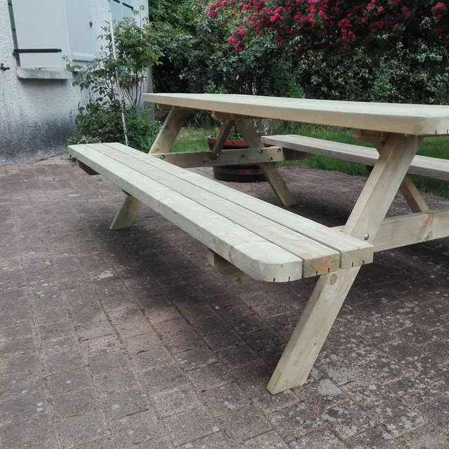 Set van 6 ROYAL KING® picknicktafels 200 cm – foto 3