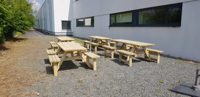 KING® Family Comfort picknicktafel met 4 rugleuningen – foto 5