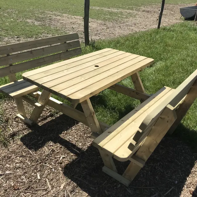 KING® picknicktafel 140 cm met rugleuningen – foto 6