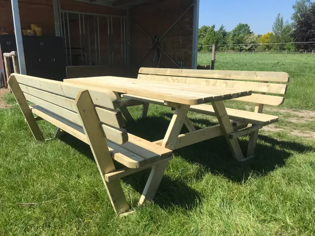 KING® picknicktafel 240 cm met rugleuningen – foto 2