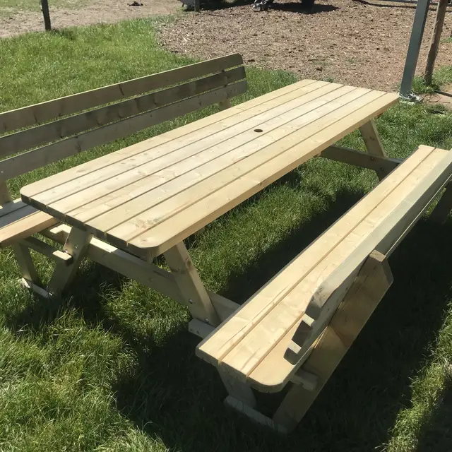 KING® picknicktafel 240 cm met rugleuningen – foto 4