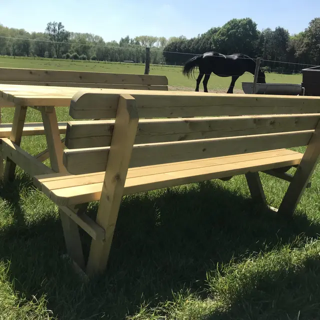 KING® picknicktafel 240 cm met rugleuningen – foto 6