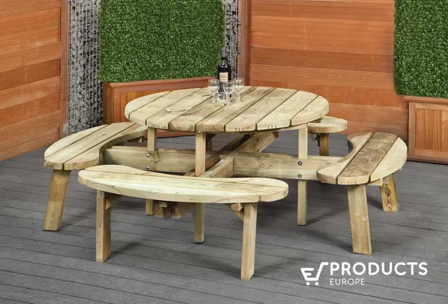 ROYAL KING® ronde picknicktafel XXL